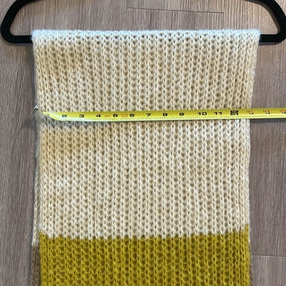 Topshop Women’s Knit Scarf Multicolor Colorblock Cottagecore Comfy